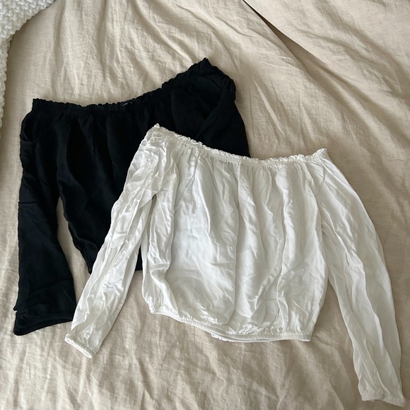 Brandy Melville Tops - Brandy Melville off the shoulder top bundle